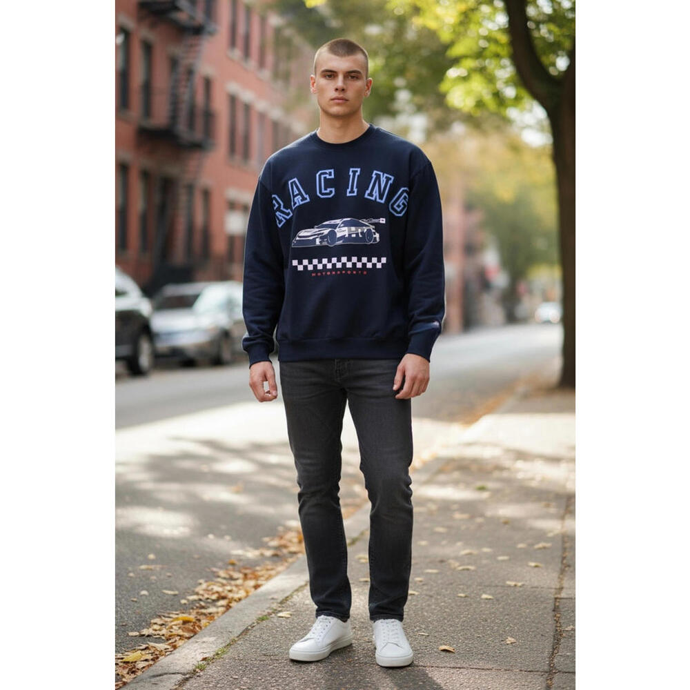 Honda Racing Team Black Pullover Crew Neck Sweatshirt S Men's/Unisex Race Car - Picture 9 of 9